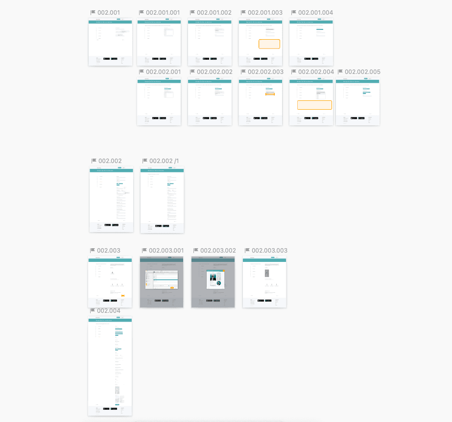 Hermine web app user flow 2