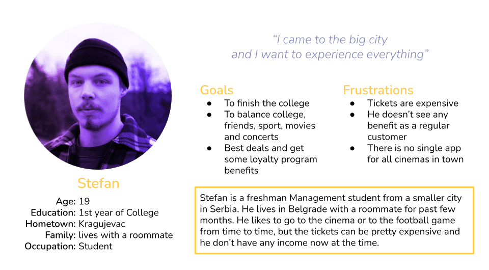 User persona Stefan